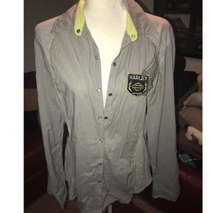 Harley Davidson Button-Up
